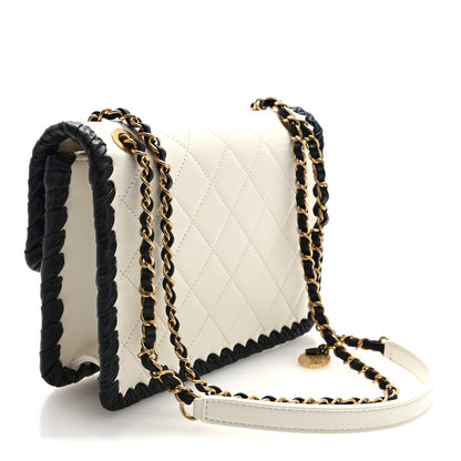 Chanel Braided Calfskin Small My Own Frame Flap White 3 of 10