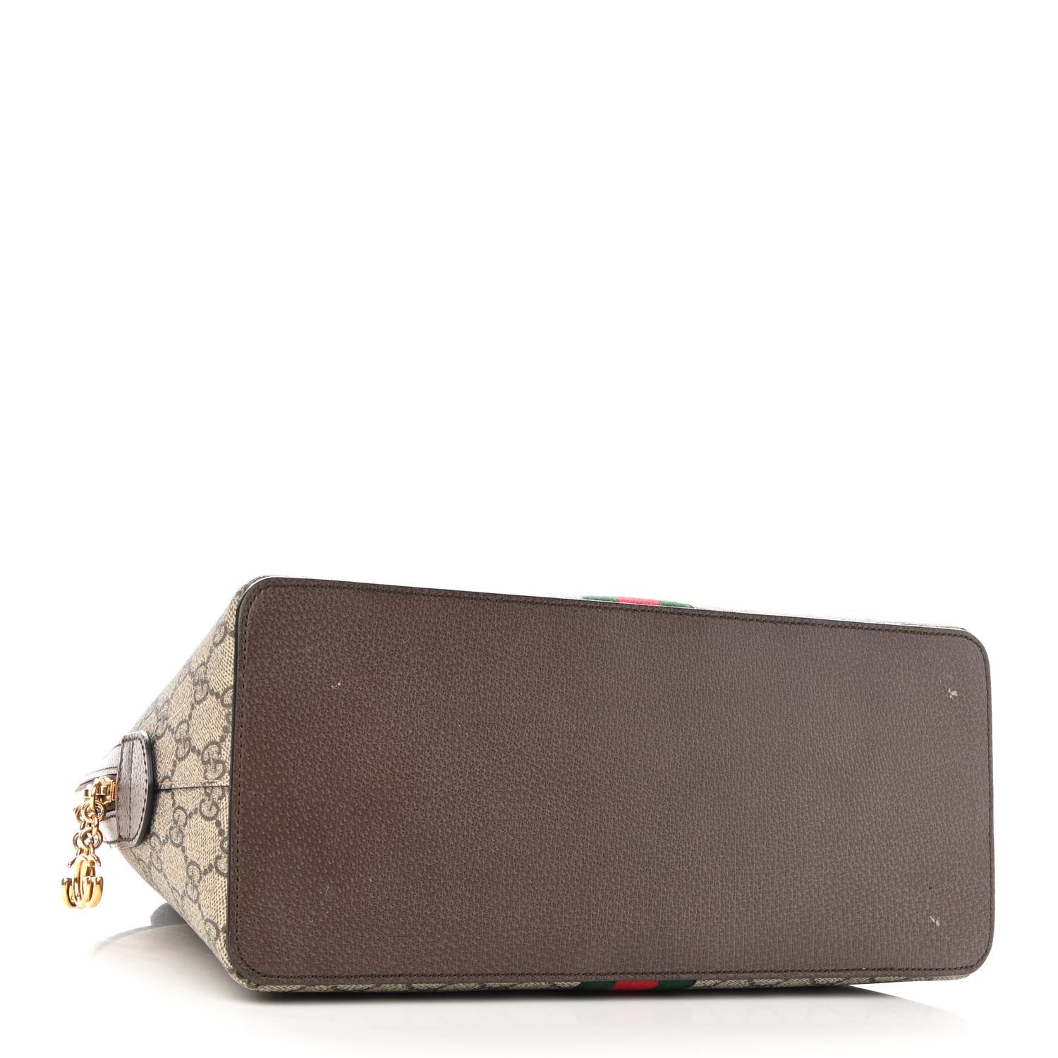 Gucci GG Supreme Monogram Web Medium Ophidia Top Handle Dome Bag Brown 4 of 9
