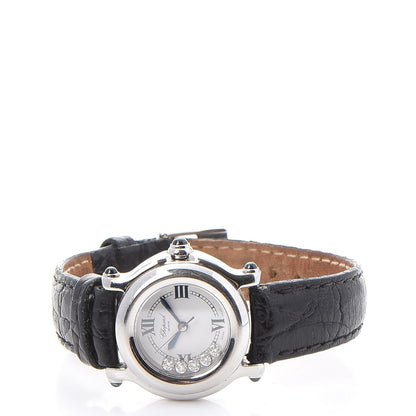 Chopard Stainless Steel Alligator 5 Diamond 26mm Happy Sport Quartz Watch 3 of 13