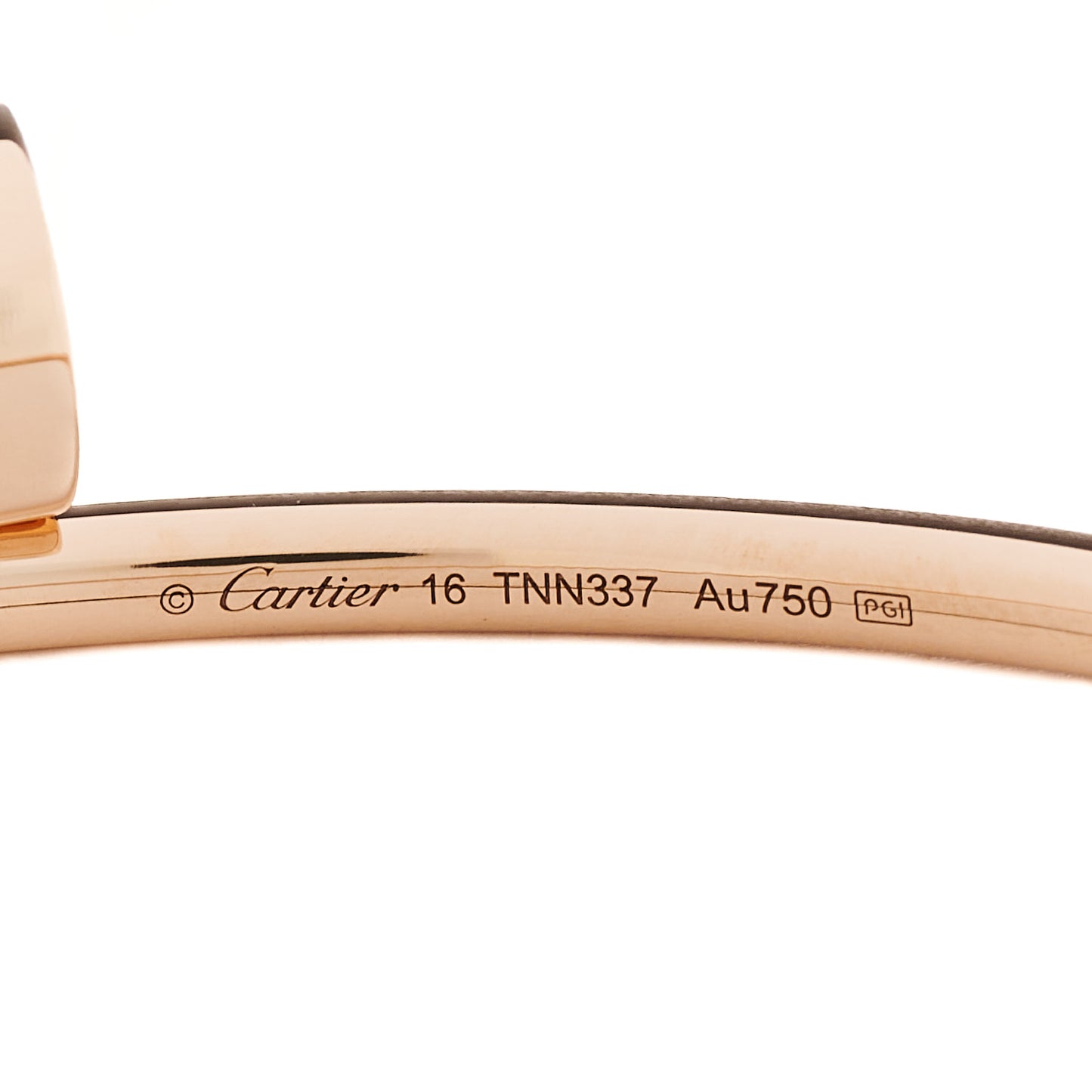 18K Pink Gold Small Juste Un Clou Bracelet 16