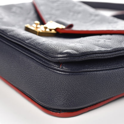 Louis Vuitton Empreinte Pochette Metis Marine Rouge 9 of 14