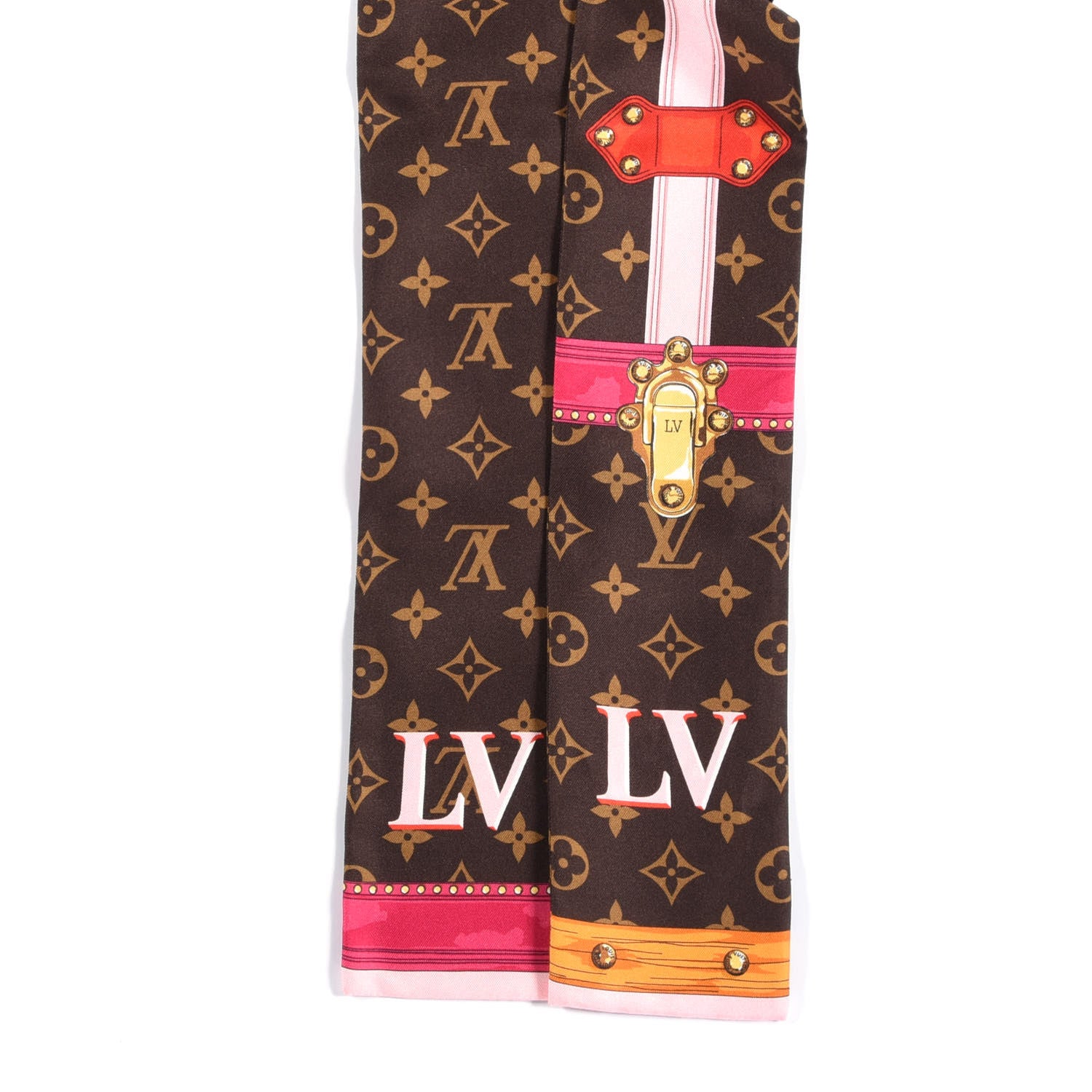 Louis Vuitton Silk Monogram Summer Trunks Bandeau Brown 2 of 3