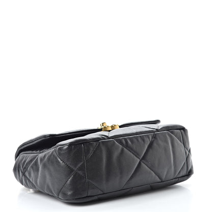 Chanel Lambskin Quilted Medium 19 Flap Black 4 of 10