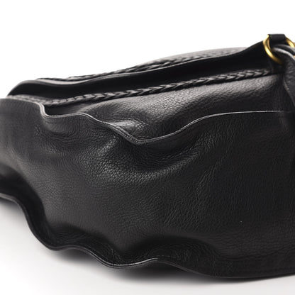 Chloe Calfskin Large Braided Marcie Hobo Black 6 of 10