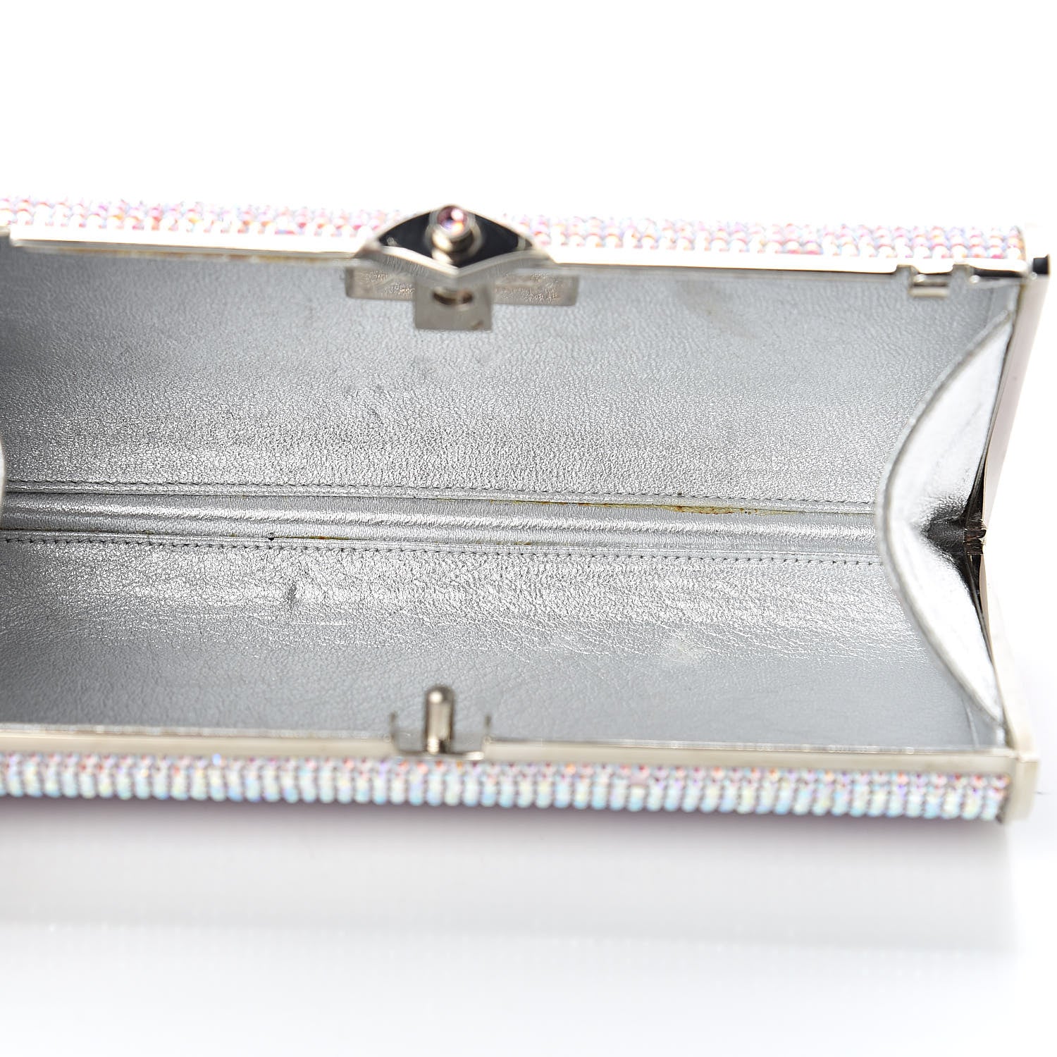 Judith Leiber Swarovski Crystal Minaudière Clutch Pink 5 of 12