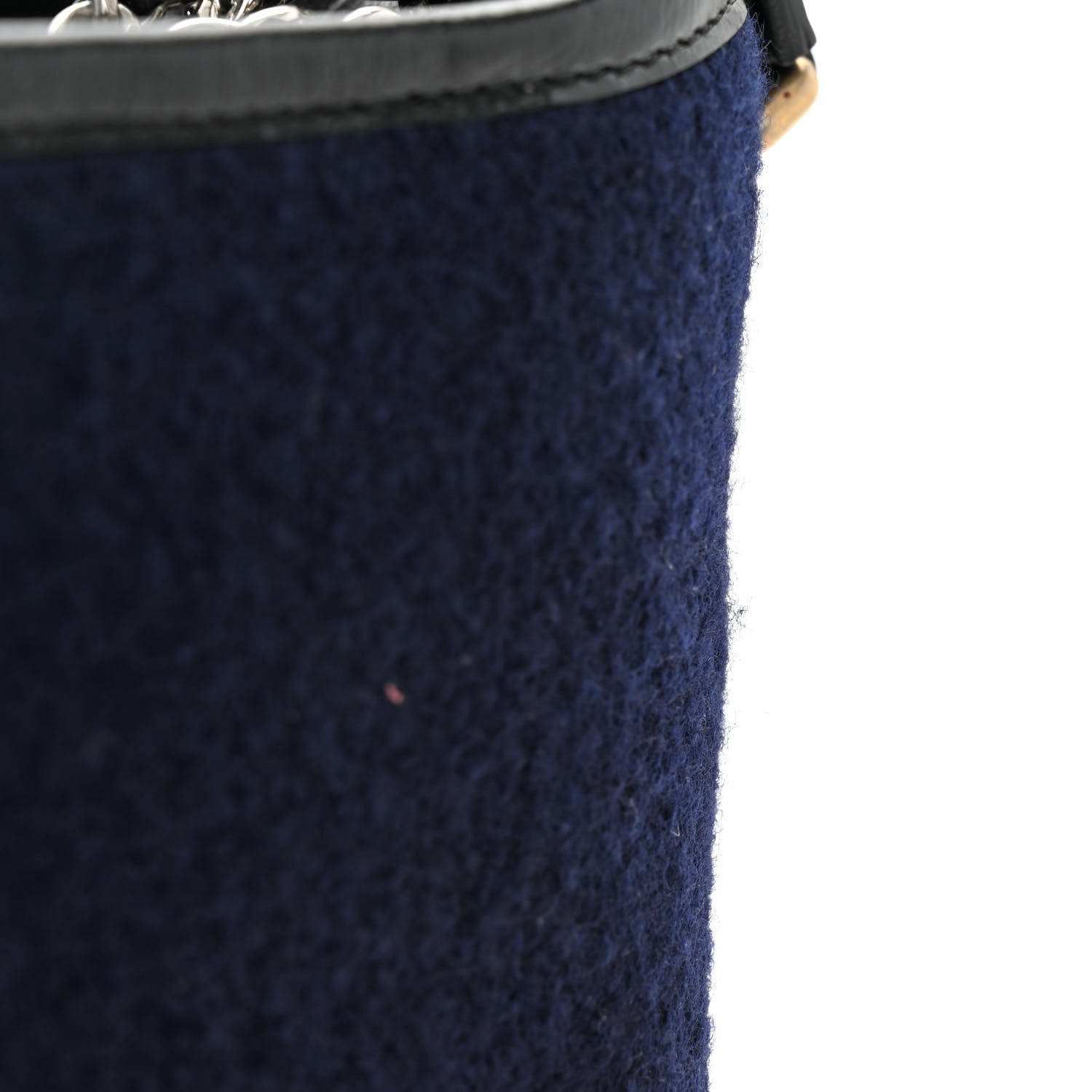 Chanel Calfskin Wool Embroidered Paris Hamburg Small Gabrielle Hobo Dark Navy Blue 12 of 12