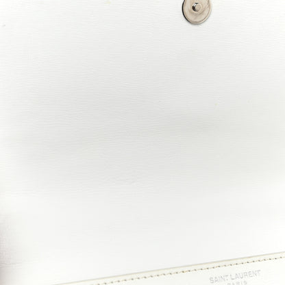 Saint Laurent Calfskin Medium Monogram Sunset White 15 of 29