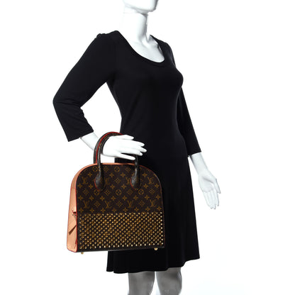Louis Vuitton Monogram Calf Hair Spikes Iconoclasts Christian Louboutin Tote Red 2 of 8