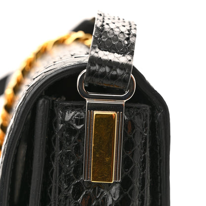 Gucci Snakeskin Mini Sylvie 1969 Messenger Bag Black 15 of 16