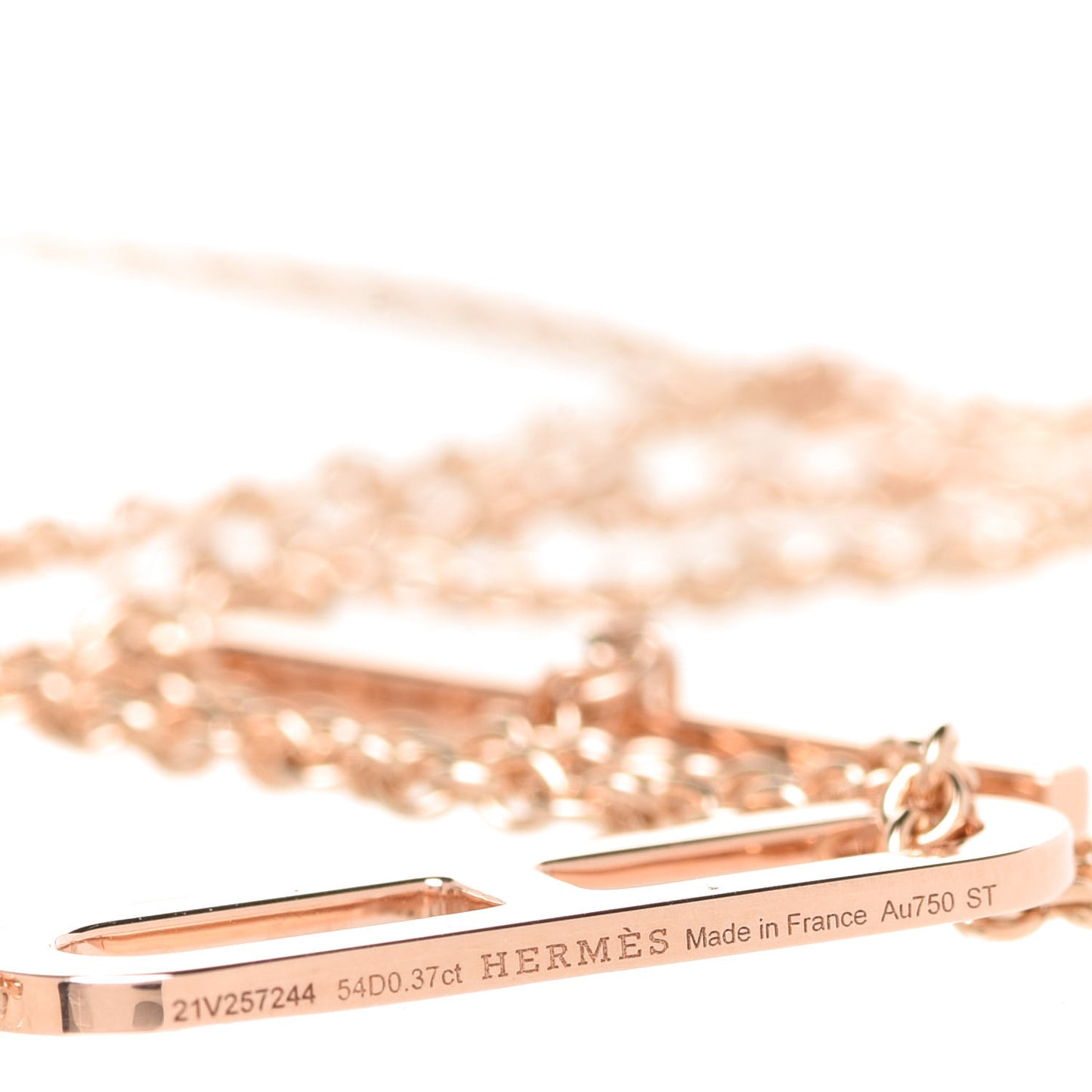 18K Rose Gold Diamond PM Ever Chaine D'Ancre Necklace