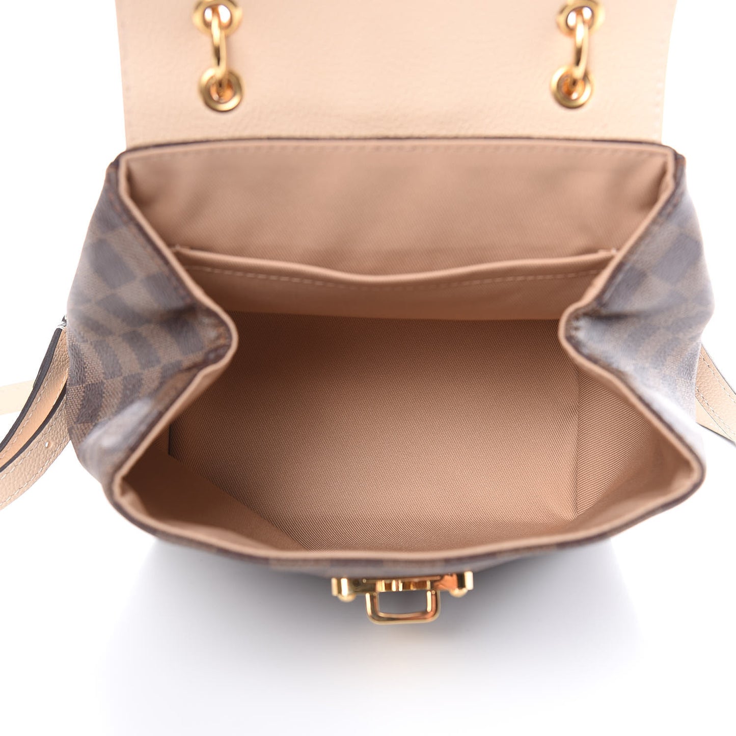 Damier Ebene Clapton Backpack Creme