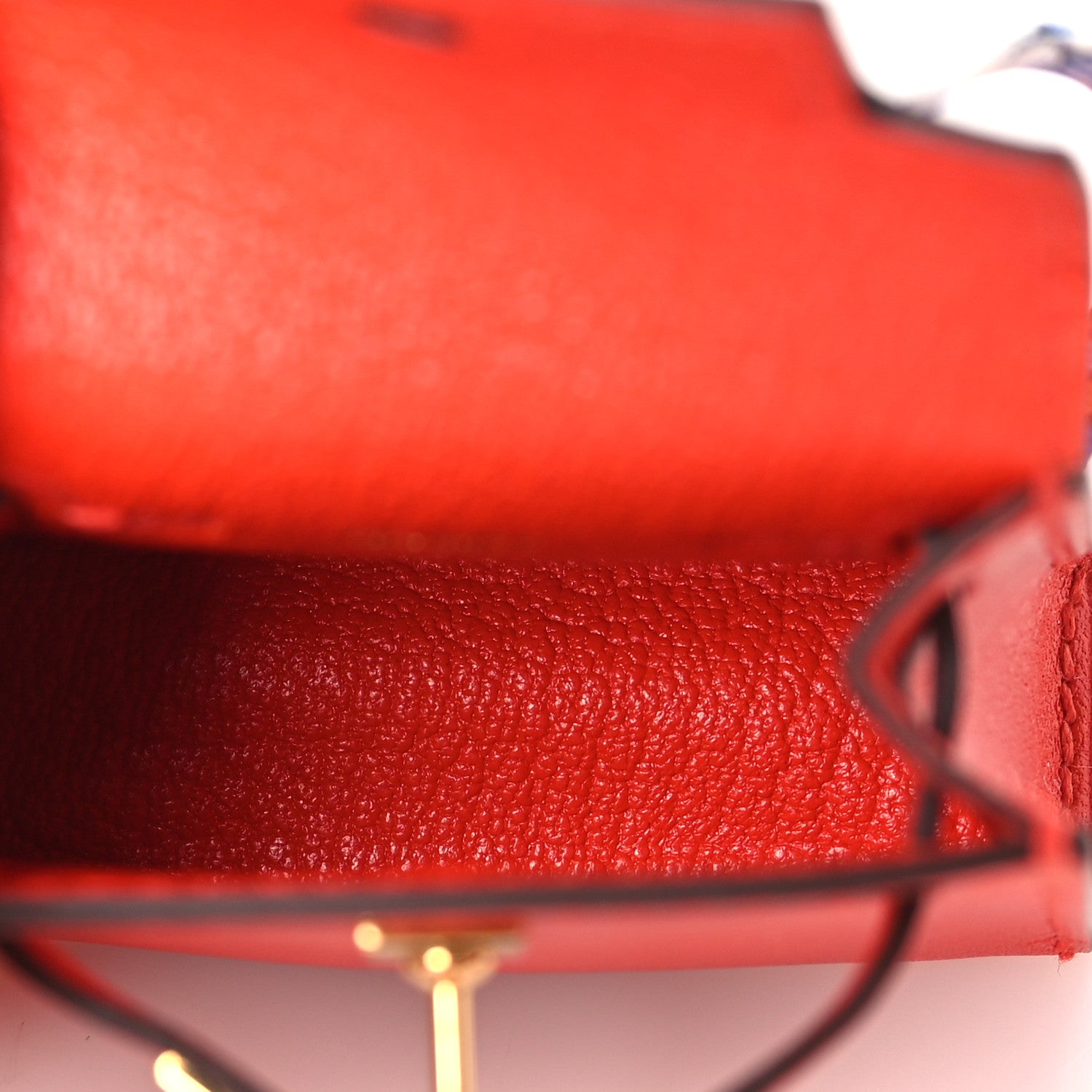 Hermes Tadelakt Mini Kelly Twilly Bag Charm Capucine 3 of 6