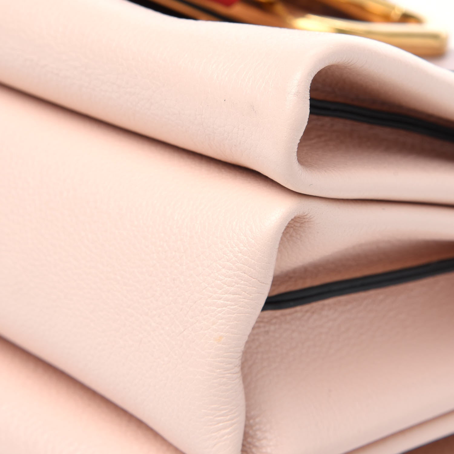 Valentino Garavani Smooth Calfskin Small VRing Crossbody Bag Rose Cannelle Light Ivory Cerise 14 of 23
