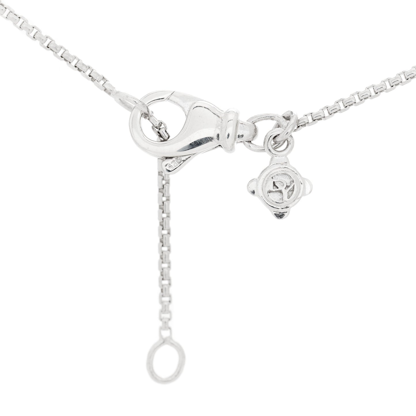 Sterling Silver Diamond 20mm Infinity Pendant Necklace