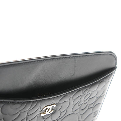 Chanel Lambskin Camellia Embossed iPad Case Black 9 of 9