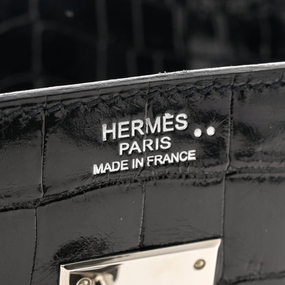 Hermes Shiny Niloticus Crocodile Birkin 30 Black 6 of 12