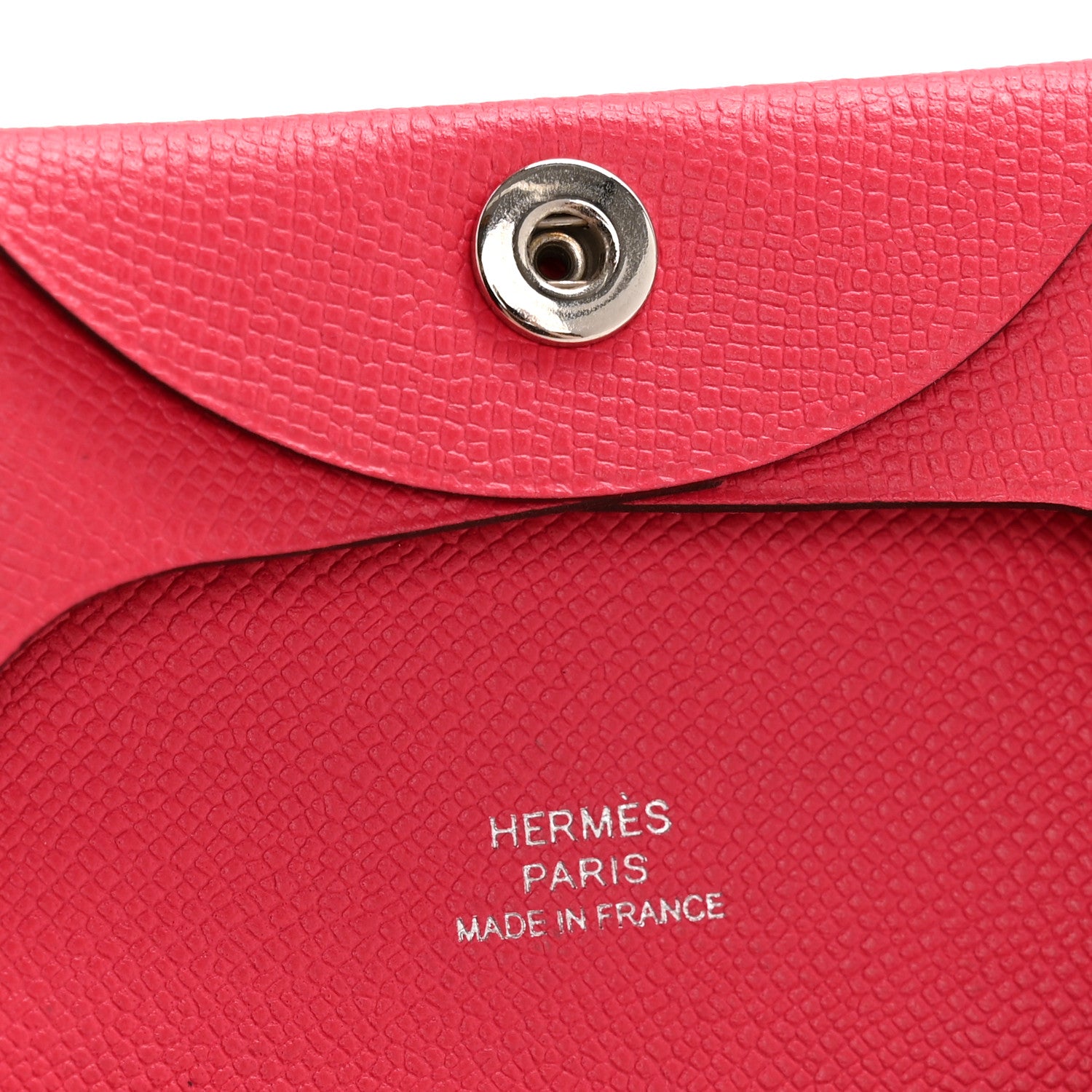 Hermes Madame Calfskin Bastia Coin Purse Rose Extreme 6 of 8