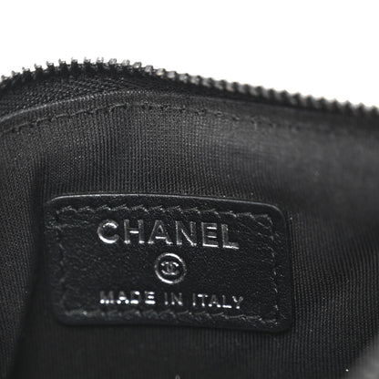 Chanel Patent Chevron Quilted Small Reissue Cosmetic Case So Black 6 of 8