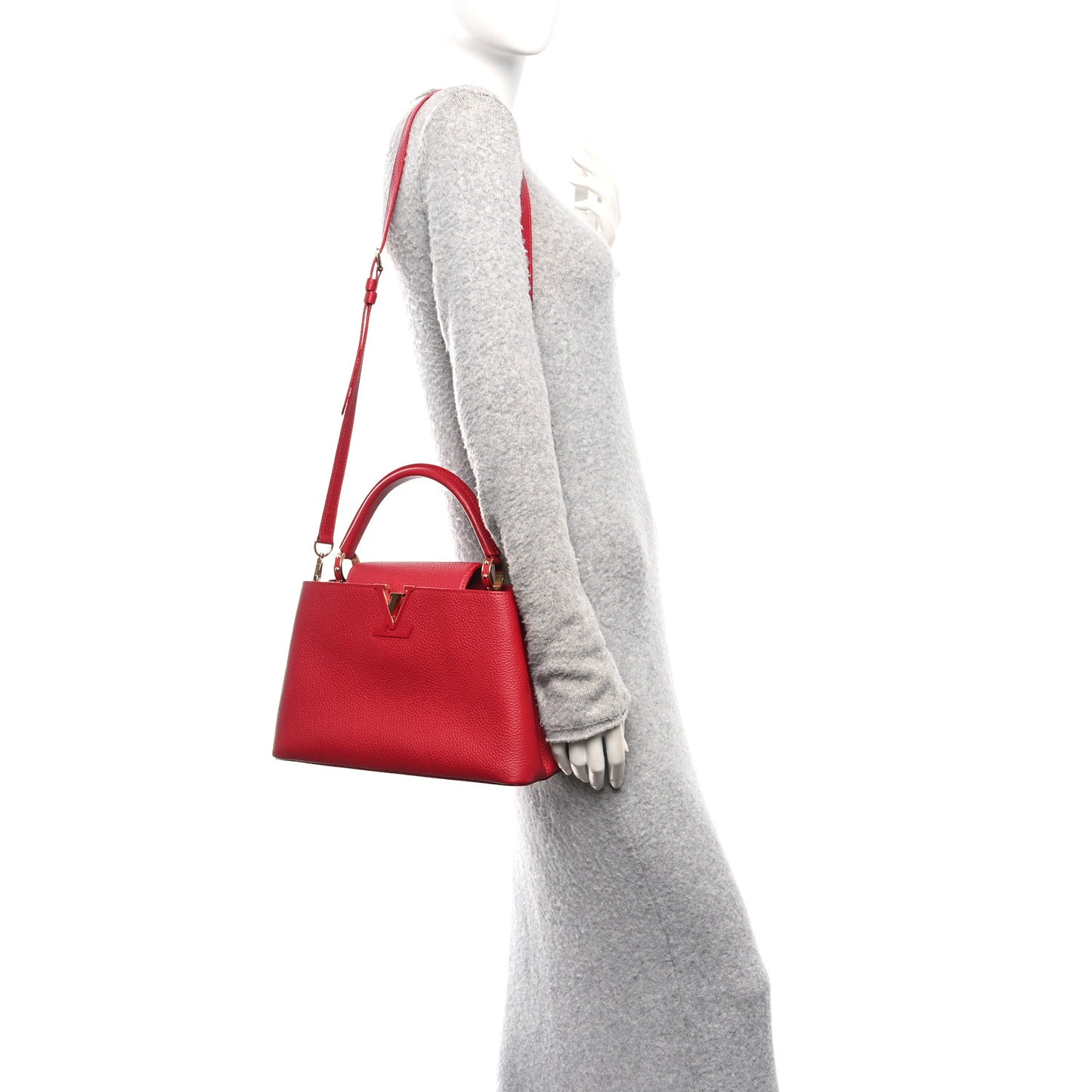 Taurillon Capucines PM Rubis