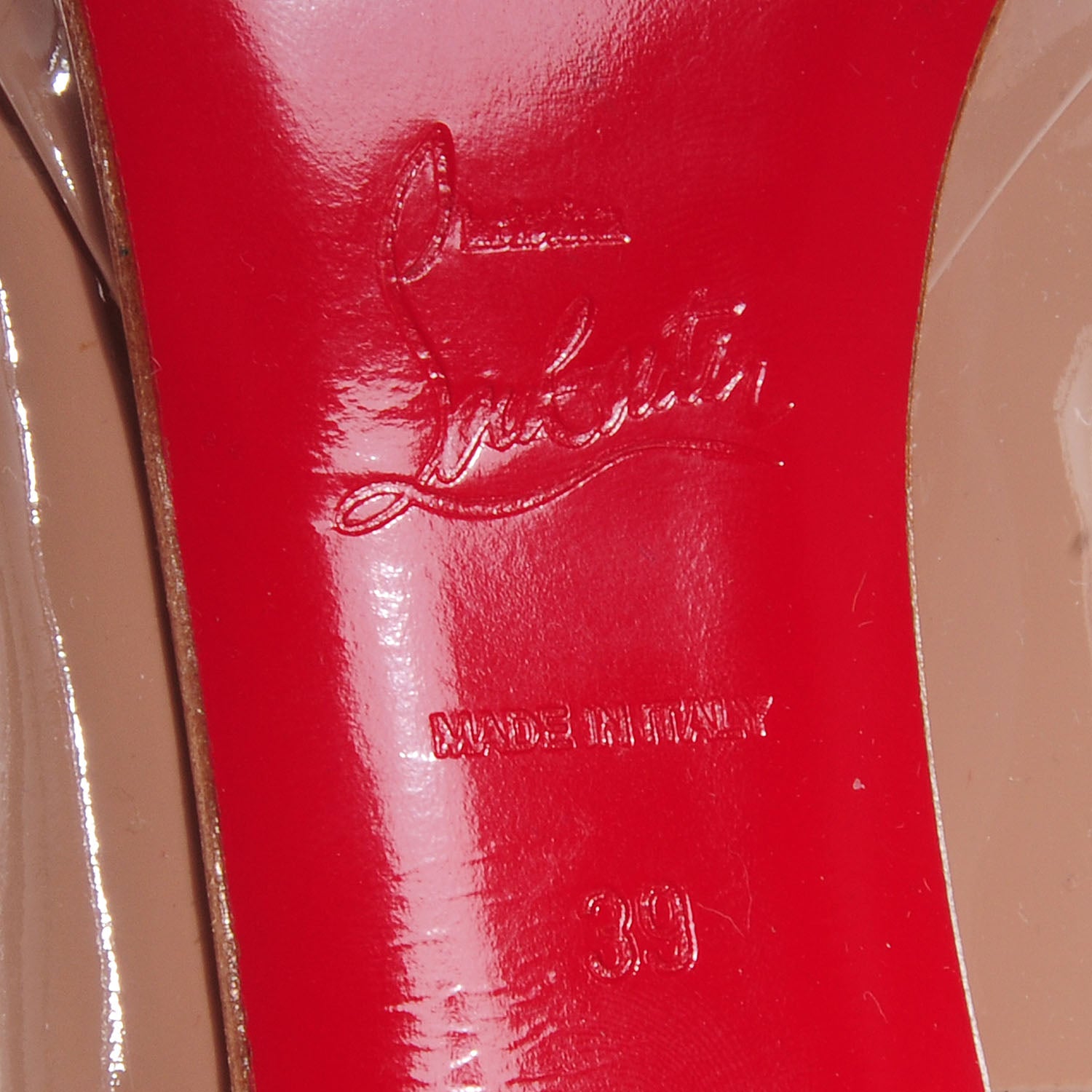 Christian Louboutin Patent Pigalle Plato 120 Pumps 39 Nude 6 of 7