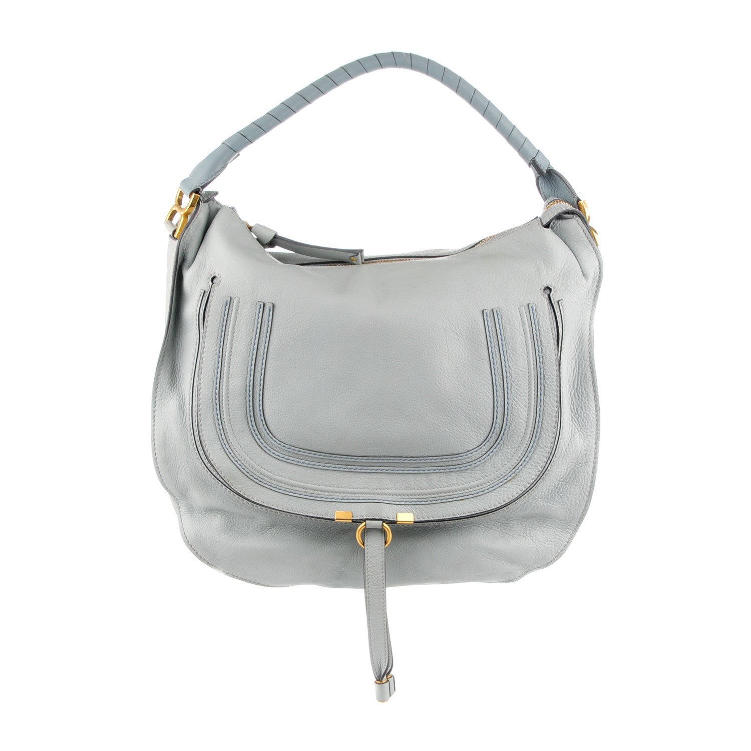 Chloe Calfskin Large Marcie Hobo Icy Blue 1 of 7