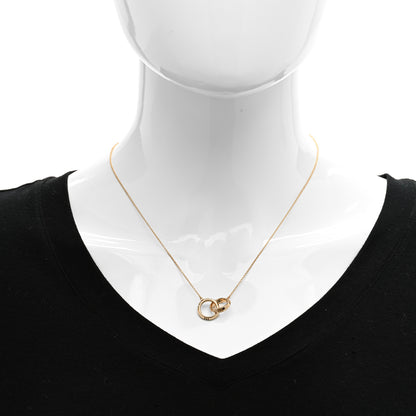 Tiffany 18K Rose Gold Interlocking Atlas Open Pendant Necklace 2 of 5