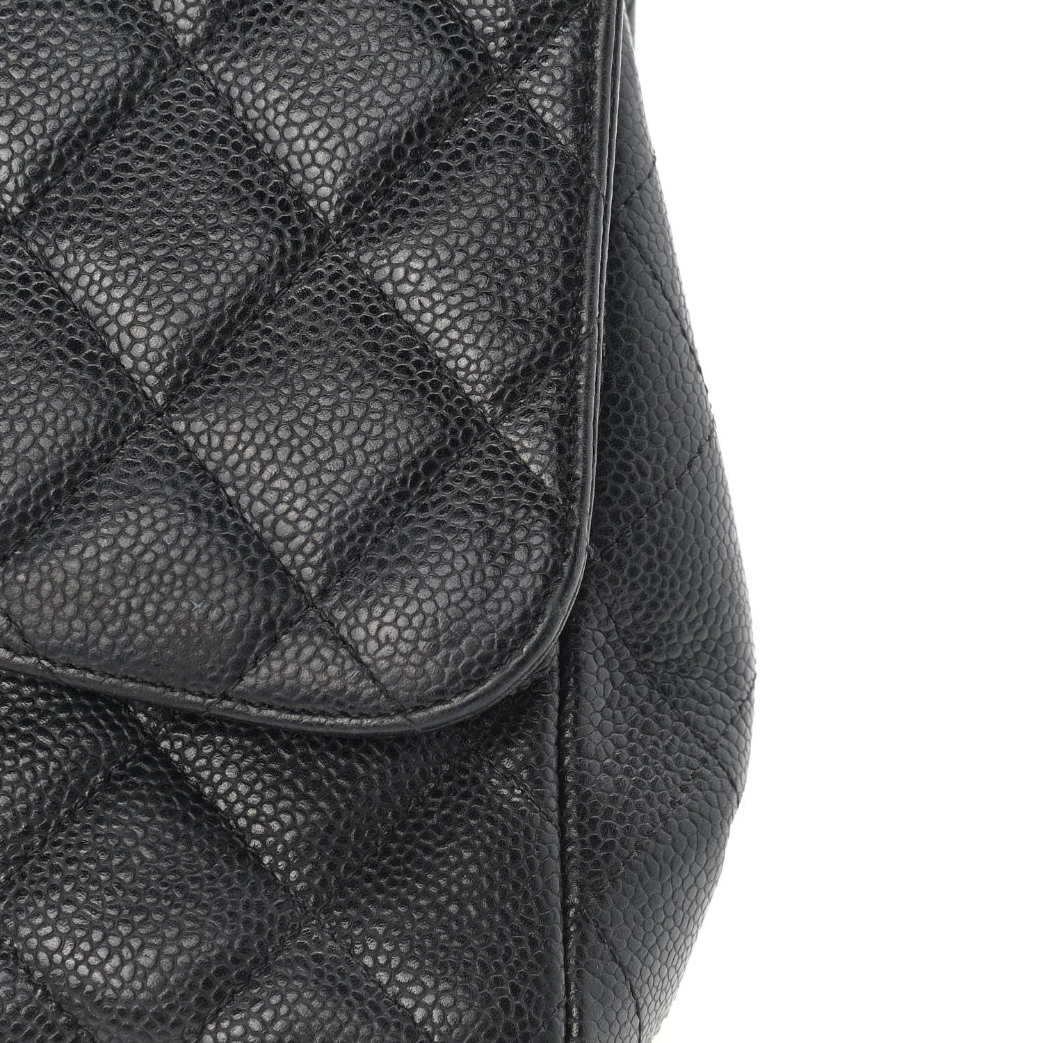 Chanel Caviar Quilted Jumbo Single Flap Black 11 of 18