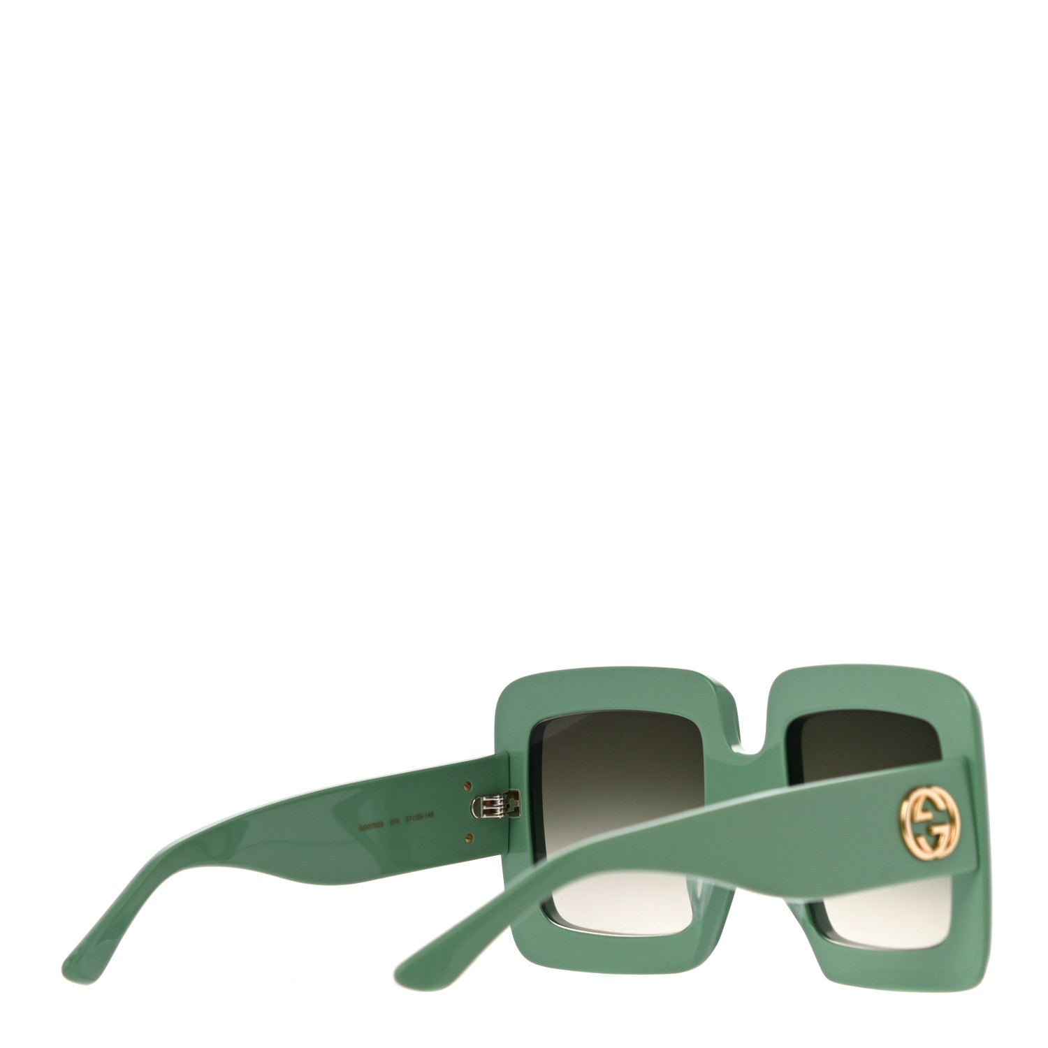 Gucci Oversized Square GG0783S Sunglasses Green 3 of 7