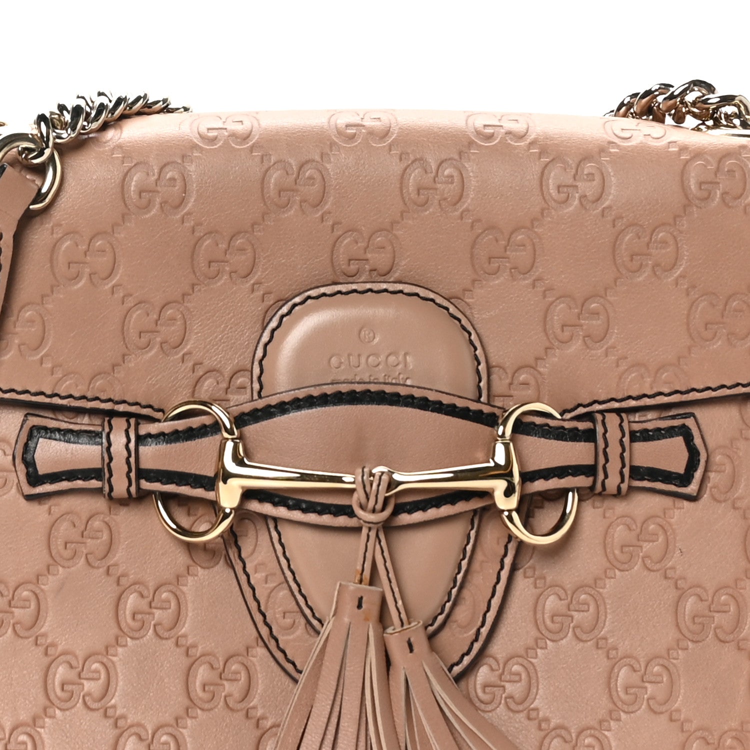 Gucci Guccissima Medium Emily Chain Shoulder Bag Camelia 8 of 10