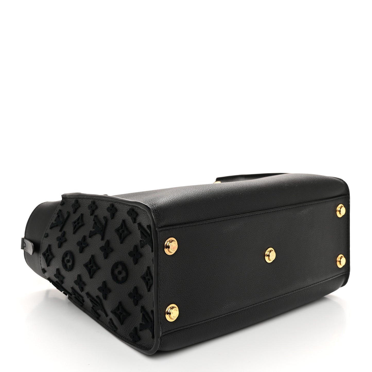 Calfskin Monogram Tufting On My Side Black