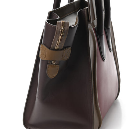Celine Smooth Calfskin Mini Tri-Color Luggage Rust 10 of 11