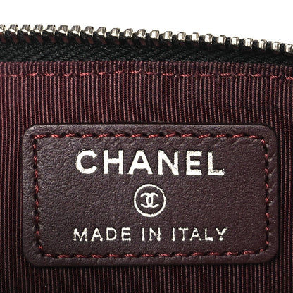 Chanel Caviar Quilted Classic Flat Wallet Pouch Black 6 of 9