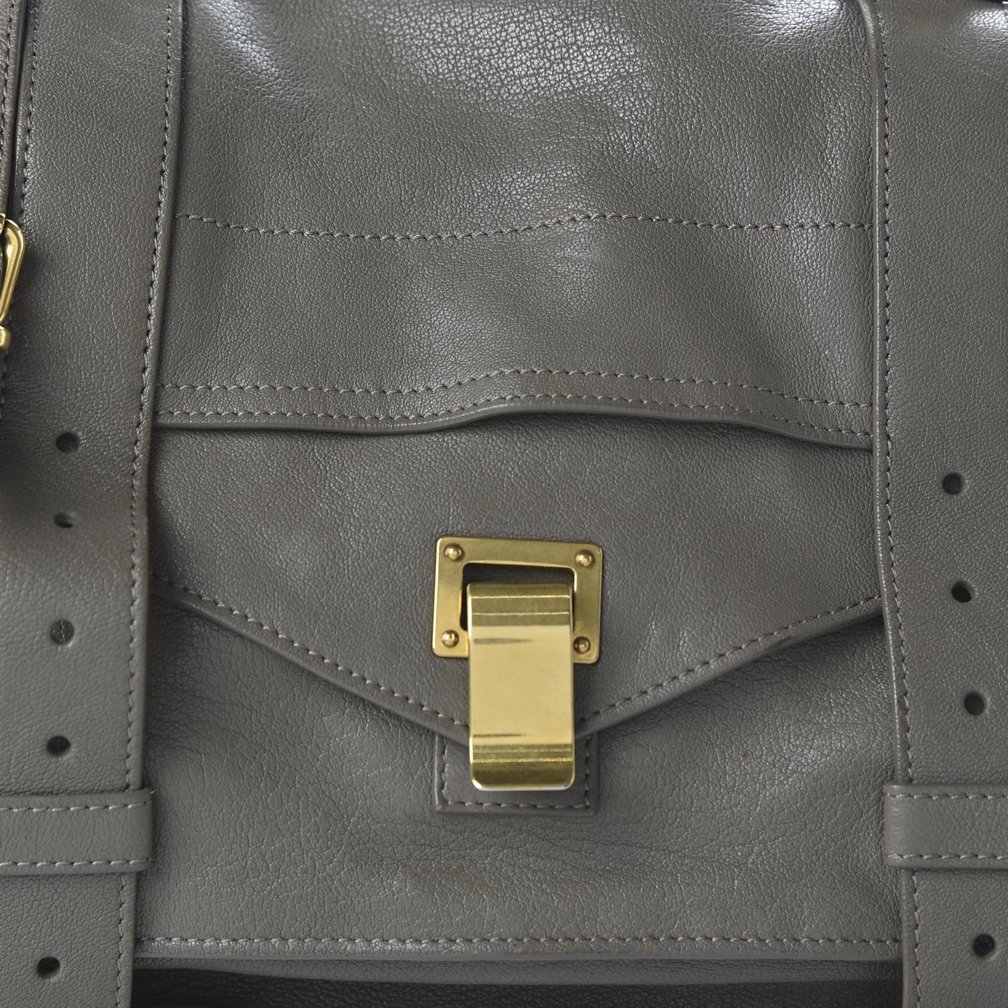 Lambskin Medium PS1 Satchel Smoke