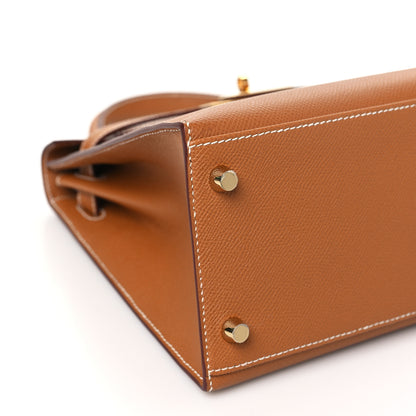 Hermes Epsom Kelly Sellier 28 Gold 9 of 11