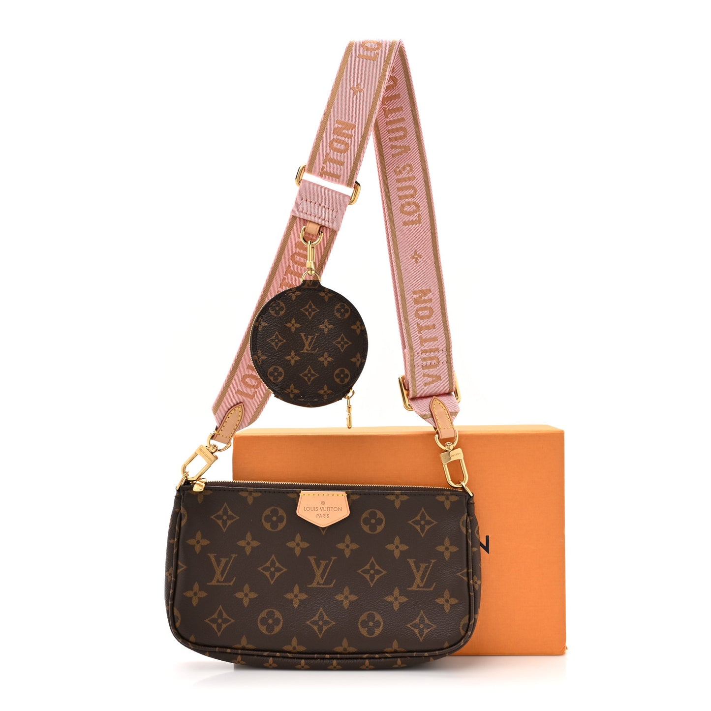 Monogram Multi Pochette Accessories Rose Clair