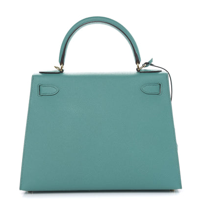 Hermes Epsom Kelly Sellier 28 Bleu Paon 4 of 36