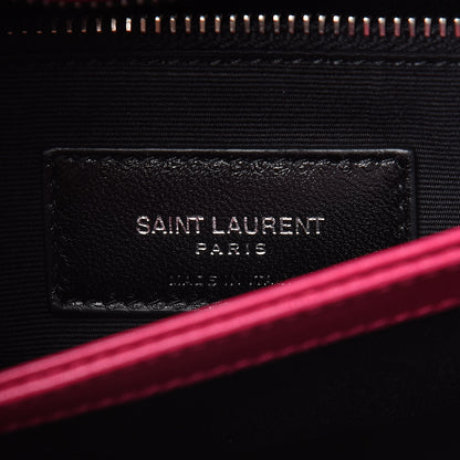 Saint Laurent Calfskin Y Quilted Monogram Toy Loulou Crossbody Bag Freesia 7 of 10