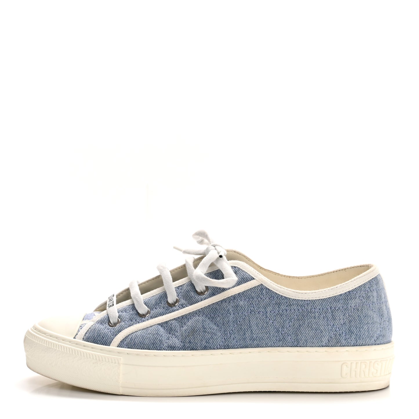Denim Cannage Walk'N'Dior Low Top Sneaker 40.5 Dynamic Blue