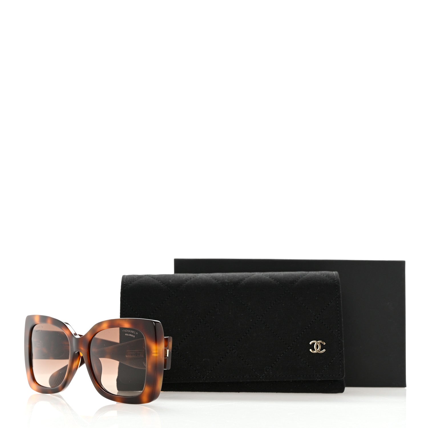Chanel Square Polarized CC Sunglasses 5494-A Tortoise Brown 8 of 8