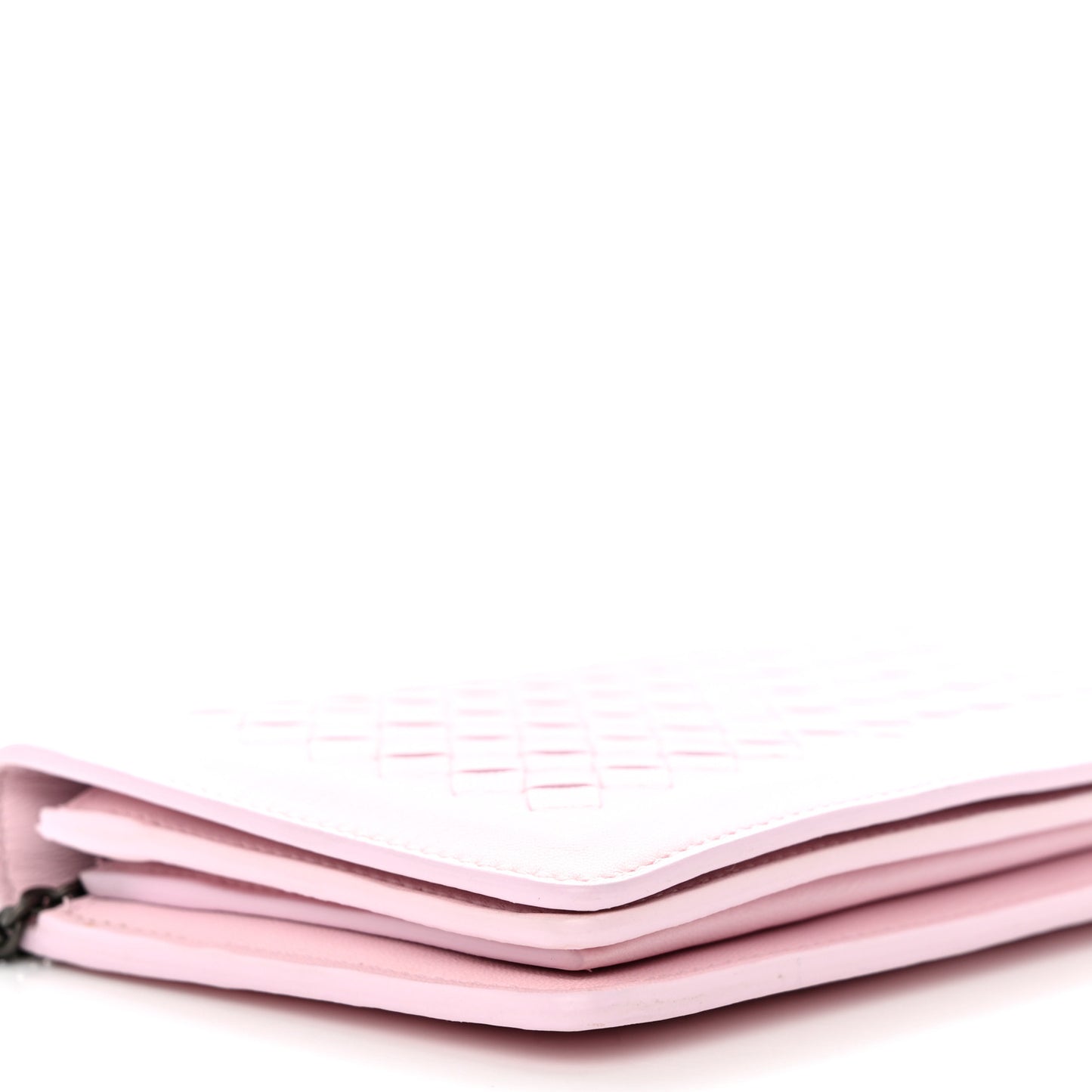 Nappa Intrecciato Continental Wallet on Chain Pink