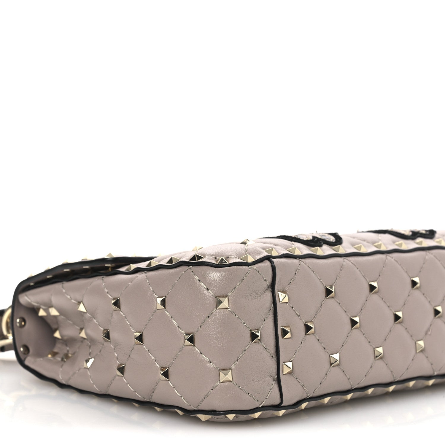 Valentino Garavani Nappa Butterfly Medium Rockstud Spike Shoulder Bag Poudre 7 of 9