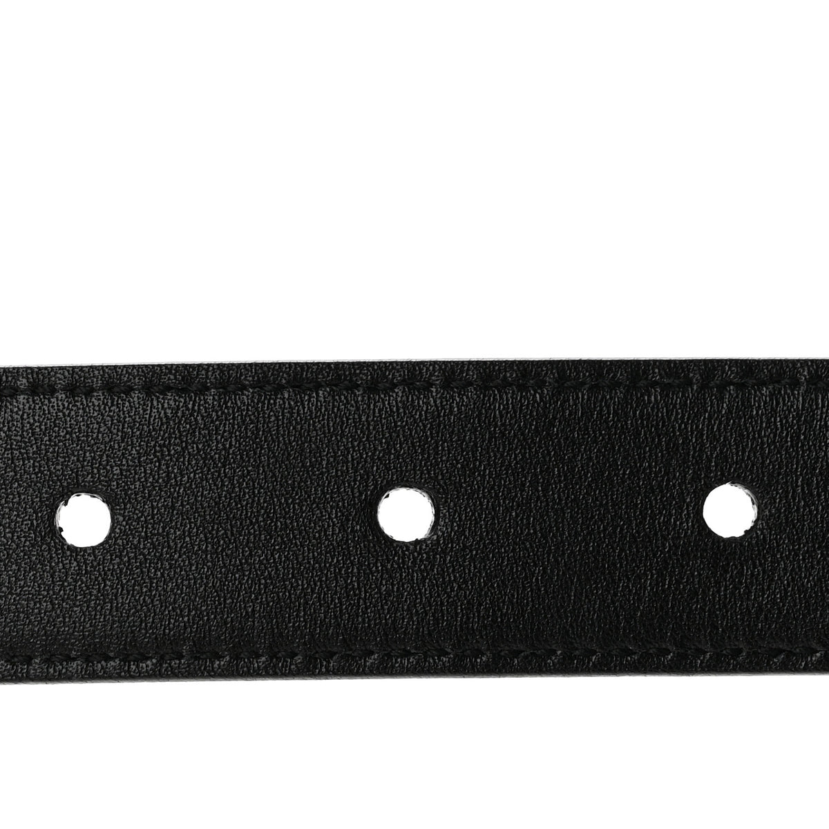 Brushed Calfskin Folk Buckle Belt 80 32 Black