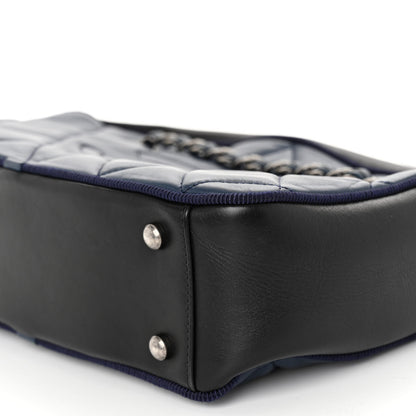 Chanel Calfskin Quilted Small Ballerine Camera Case Dark Blue 10 of 11