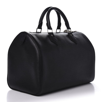 Louis Vuitton Epi Speedy 35 Black 3 of 13