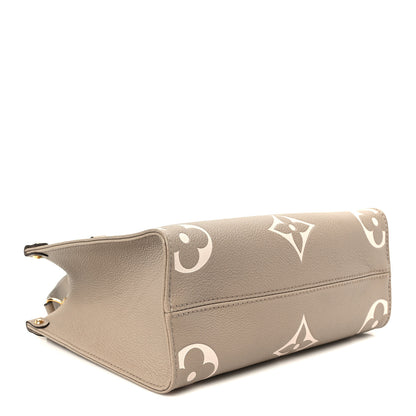 Louis Vuitton Empreinte Monogram Giant Onthego PM Tourterelle Creme 3 of 8