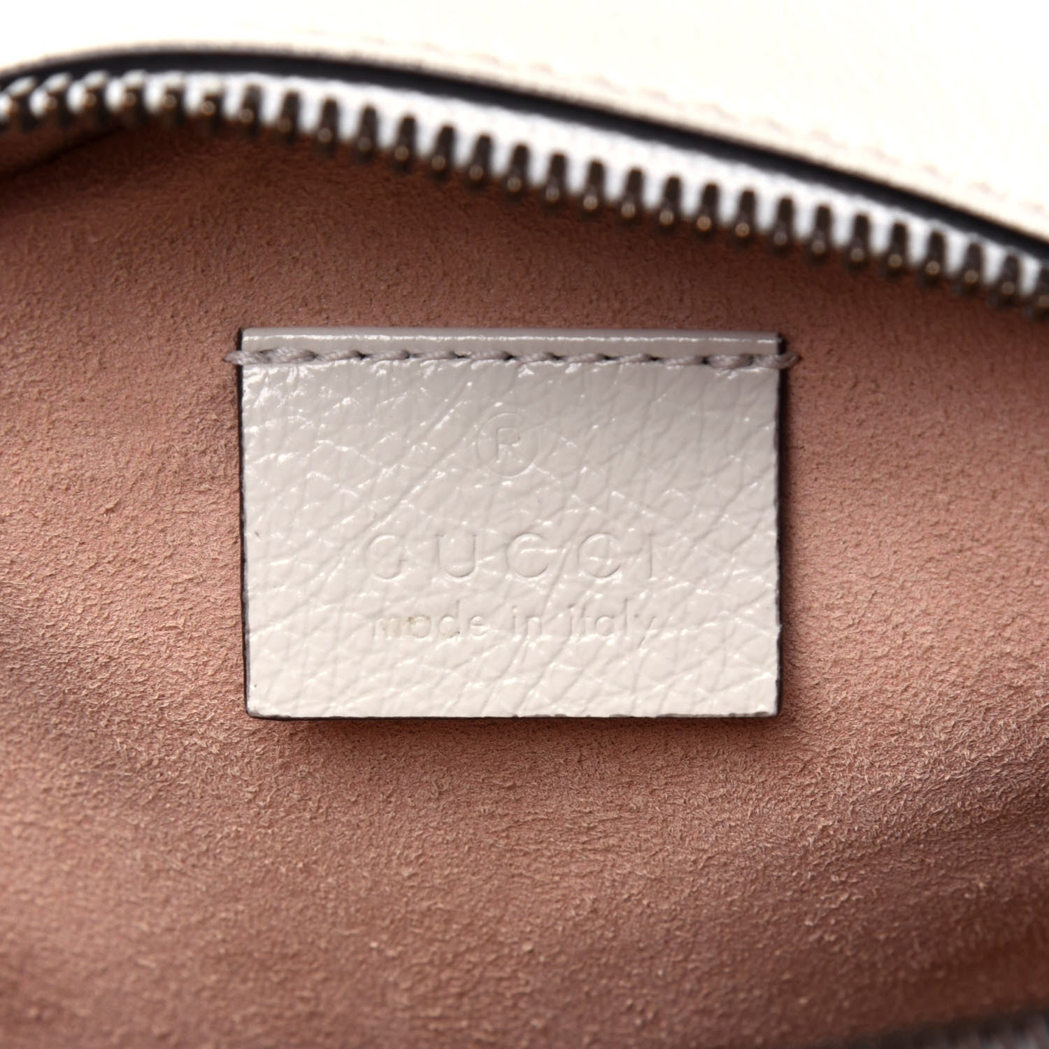 Gucci Calfskin Matelasse Mini GG Marmont Round Shoulder Bag White 6 of 12
