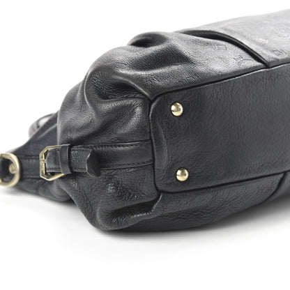 MCM Calfskin Monogram Tote Black 6 of 9