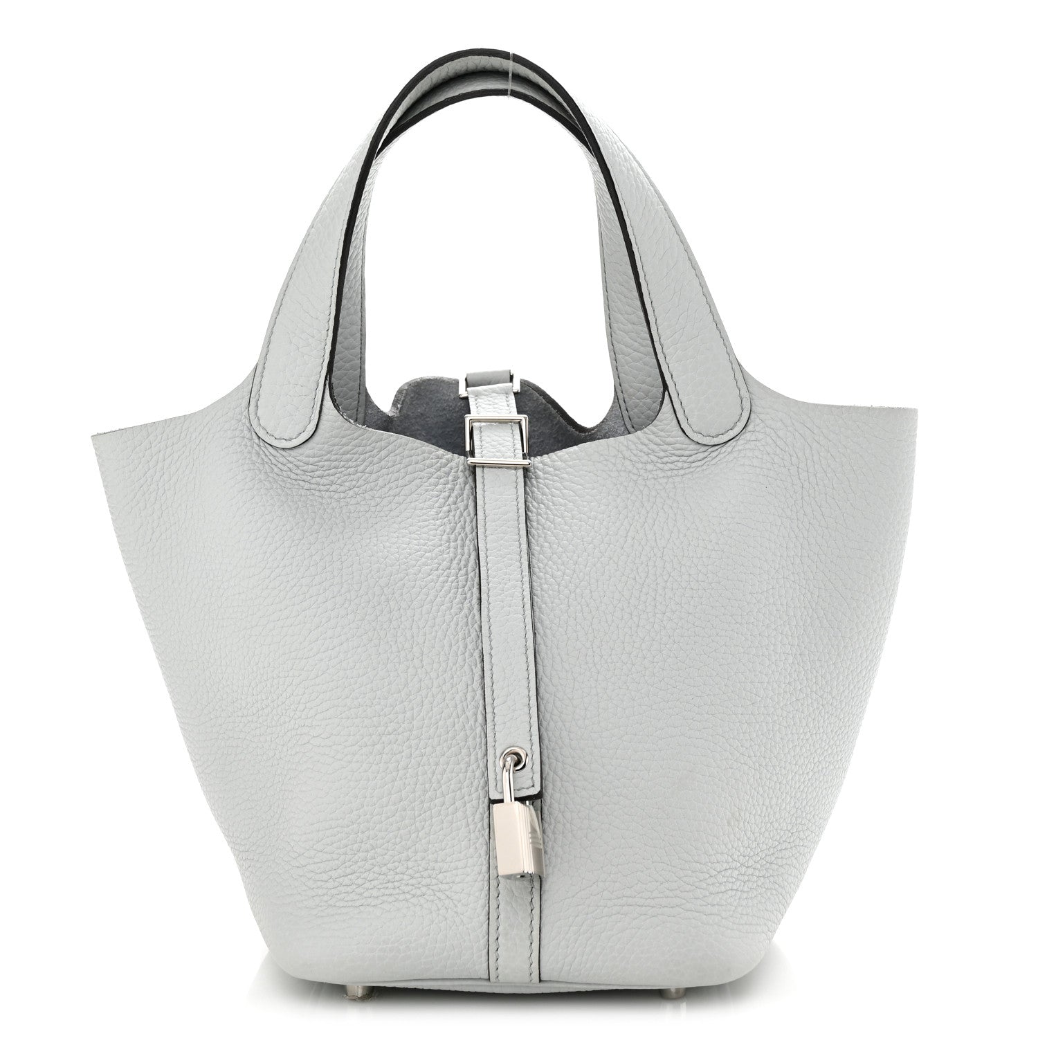 Hermes Taurillon Clemence Picotin Lock 18 PM Bleu Pale 1 of 12
