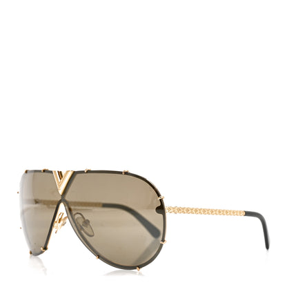 Louis Vuitton Metal LV Drive Sunglasses Z0897W Black Gold 1 of 7
