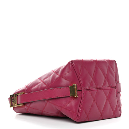 Givenchy Lambskin Quilted Mini GV Bucket Bag Orchid Purple 4 of 8